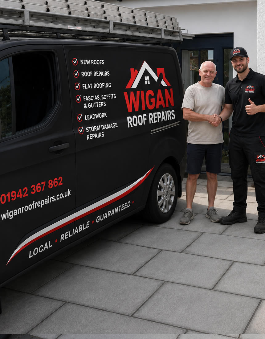 The owner of Wigan Roof Repairs